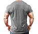 Monsta Clothing Co. Men's Bodybuilding Workout (Monsta-000) Gym T-Shirt (G:GY) Grey