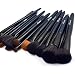 Makeup Brushes Set, Arone 16pcs Premium Cosmetic Brush for Concealer Eye Shadow Foundation Blending Blush, Synthetic Fiber Bristles, Included Gift Box Roll Clutch, Blue