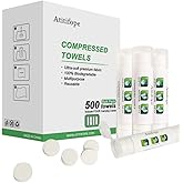 Atitifope Compressed Towel Camping Hiking Travel Reusable Clean Towels Coin Tissues Bulk Pack 500Count