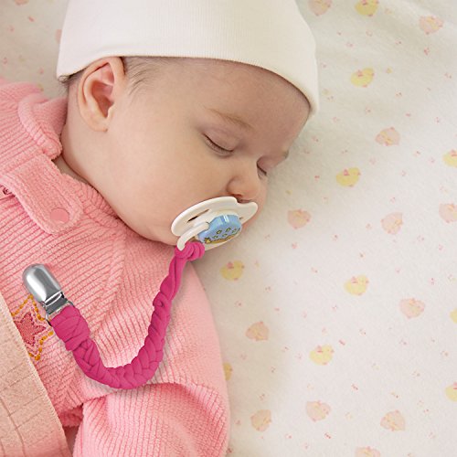 Benewell Pacifier Clips for Girls and Boys 4 Pack, Universal Baby Pacifier Holder, Teething Ring Holders for All Pacifier Styles, Teething Toy and Soothie, Hand-Made Braided - Thumbnail 5