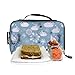 Urban Infant Yummie Kids Lunch Box Insulated Bag - Toddler Boys and Girls – Perfect for Daycare Preschool Travel Snacks – Allergy Alert Cards - Fits Bento Boxes - Bunnies