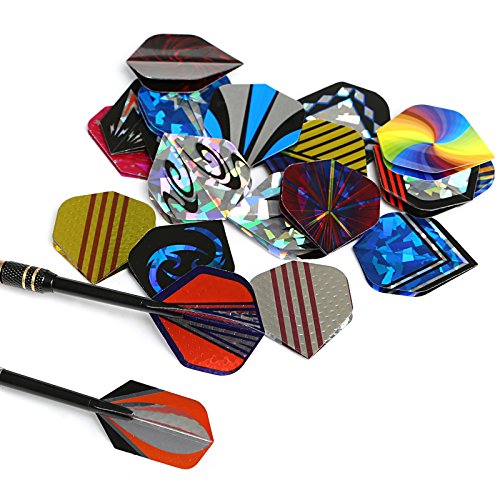 GWHOLE 20 Set (100 Pcs) Standard Slim Dart Flights Dart Accessory for Tip Darts