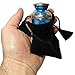 Trupoint Memorials Small Urns for Human Ashes Keepsake, Decorative Mini Cremation Urn for Adult Men & Women, Set of 4, Light Blue with Silver Lining