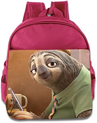 Sloth In Zootopia Movie Little Kids School Backpack Bag Pink