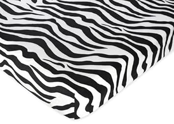 zebra crib sheet