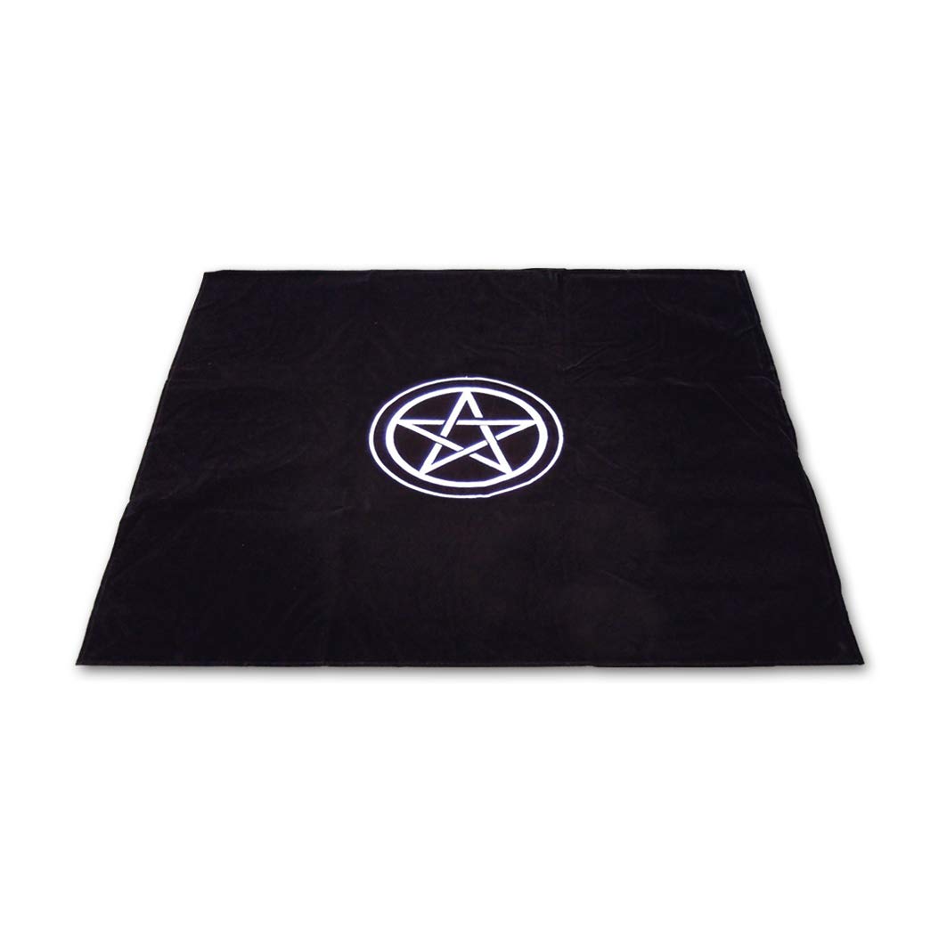 Lo Scarabeo Tarot Cloth Pentacle Black Tp02