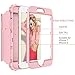 Hekodonk for iPhone 8/7 Case,3 Layer Luxury Bling Sparkle Shiny Heavy Duty Shockproof Fullbody Protective Impact Hybrid Cover for Apple iPhone 8/ iPhone 7 Bling Rose Gold