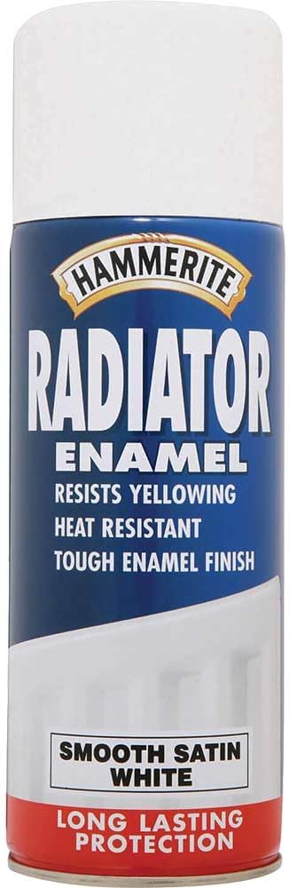Hammerite 5092847 Radiator Enamel Aerosol 400ml Satin White