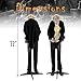 Halloween Haunters Animated Standing 6 Foot Scary Crazy Old Butler Man with Moving Head and Light-Up Eyes Decoration - Dressed in Black with Skeleton Hands & Serving Plate - Battery Operated
