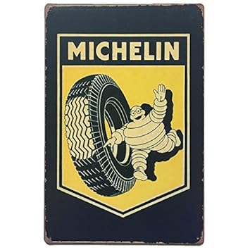 Placas Decorativas Vintage metalicas Michelin