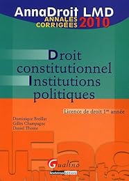 Droit constitutionnel, institutions politiques
