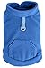 EXPAWLORER Polar Fleece Vest Dog Clothes - Fall Dog Sweater Pet Clothing, Warm Soft Pullover Sleeveless Dog Jacket with Small Pocket, Cold Winter Coat for Small Medium Large Dogs (Blue, S)