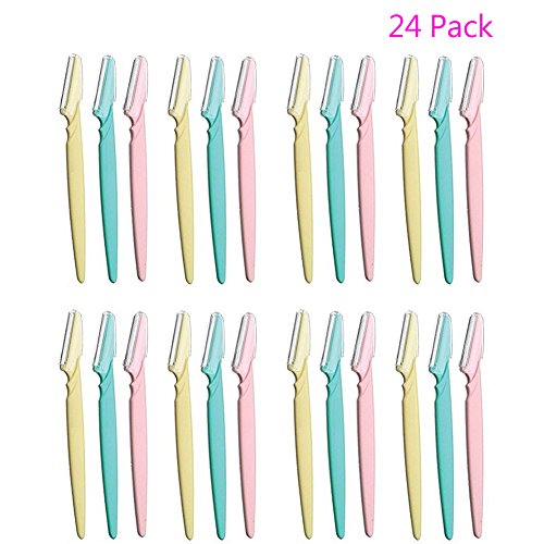 Maigk Lot Sale Wholesale Women Face & Eyebrow Hair Removal Safety Razor Trimmer Shaper Shaver (24 Pack)