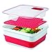 Cool Gear cool gear 2 PACK - EXPANDABLE ON THE GO - W/BONUS STEAMER TRAY, Red