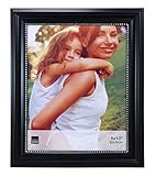 Kiera Grace Lucy Picture Frame, 8 by 10-Inch, Black with Silver Beading