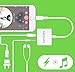 Lightning Splitter 3.5mm Audio and Charge Adapter for iPhone X / 8 / 8 Plus / 7 / 7 Plus - Not Take Calls and synching data