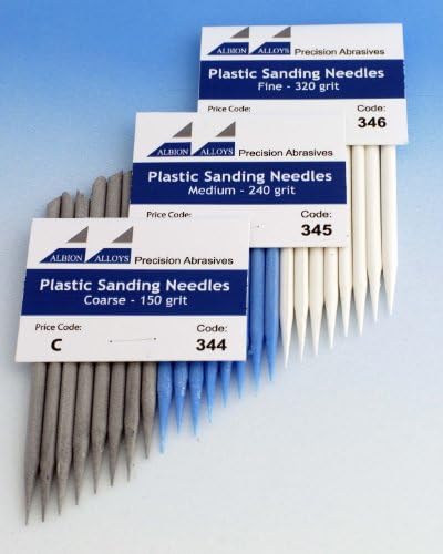 Albion AlloysFine - 320 Grit Sanding Needles (8) # 346