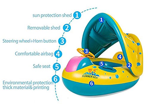 baby pool floats with shade