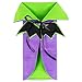DII Decorative Halloween Wine Bag/Bottle Cover Tabletop Party Decor Or Fall Hostess Gift, Purple Bat, 2 Count