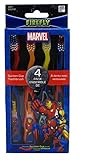 Dr. Fresh Marvel Heroes Standing Toothbrush, 4 Pack
