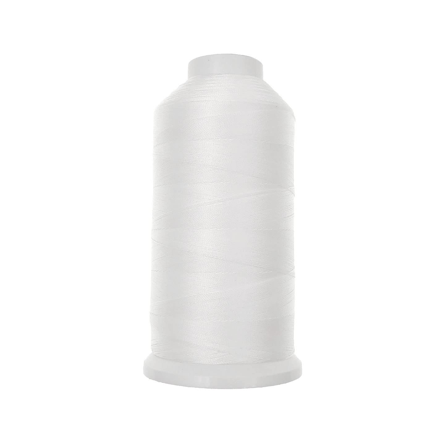 JZK 1500 Yard T70 69# White Strong Durable Bonded Nylon Sewing Thread for Upholstery Leather Jeans Canvas Carpet Curtain Beading for Industrial Machine, overlock, Hand Sewing