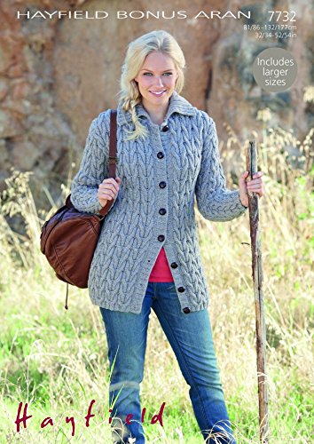 Hayfield Ladies Cardigan Knitting Pattern 7732 Aran By Sirdar