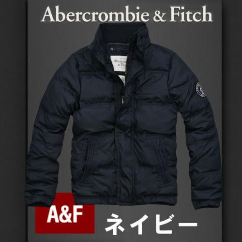 Amazon Co Jp アバクロンビー フィッチ アバクロ メンズ ダウンジャケット Latham Pond ネイビー アバクロ ダウン ジャケット L 服 ファッション小物