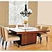 Westinghouse 6331900 Barnwell Five-Light Indoor Chandelier, Textured Iron and Barnwood Finish with Clear Hammered Glass