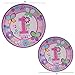 95 Piece 1 Year Old Girl Birthday Party Set Including Banner, Plates, Cups, Napkins, Tablecloth and Balloons, Serves 20