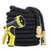 Expanding Garden Hose, YIHONG 100 Feet Expandable Water Hose with Strongest Triple Latex Core, 5000D Fabric Casing and All Solid Brass Connector, Flexible Water Hose and 9 Settings Nozzle Sprayer Set