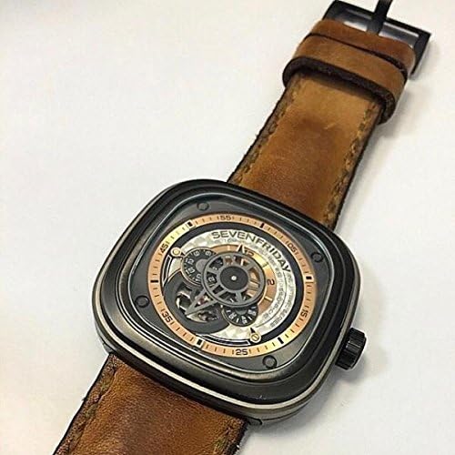Custom 28mm Handmade Premium Calf Leather Watch Band Gunny Straps for SevenFriday - Caitlin 3