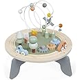 Janod J04402 Sweet Cocoon Wooden Activity Multi-Play Table Toddlers – Fine Motor Development – Non-Slip Feet – Water Painted and FSC Certified – Suitable for Age 1 Year and Above