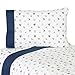 Nautical Nights Boys Sailboat Toddler Bedding 5 pc Set