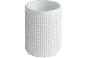 Roselli Trading Company Milano Bath Tumbler, White