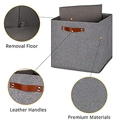 DULLEMELO Fabric Storage Cubes,13 inch Cube Stroage