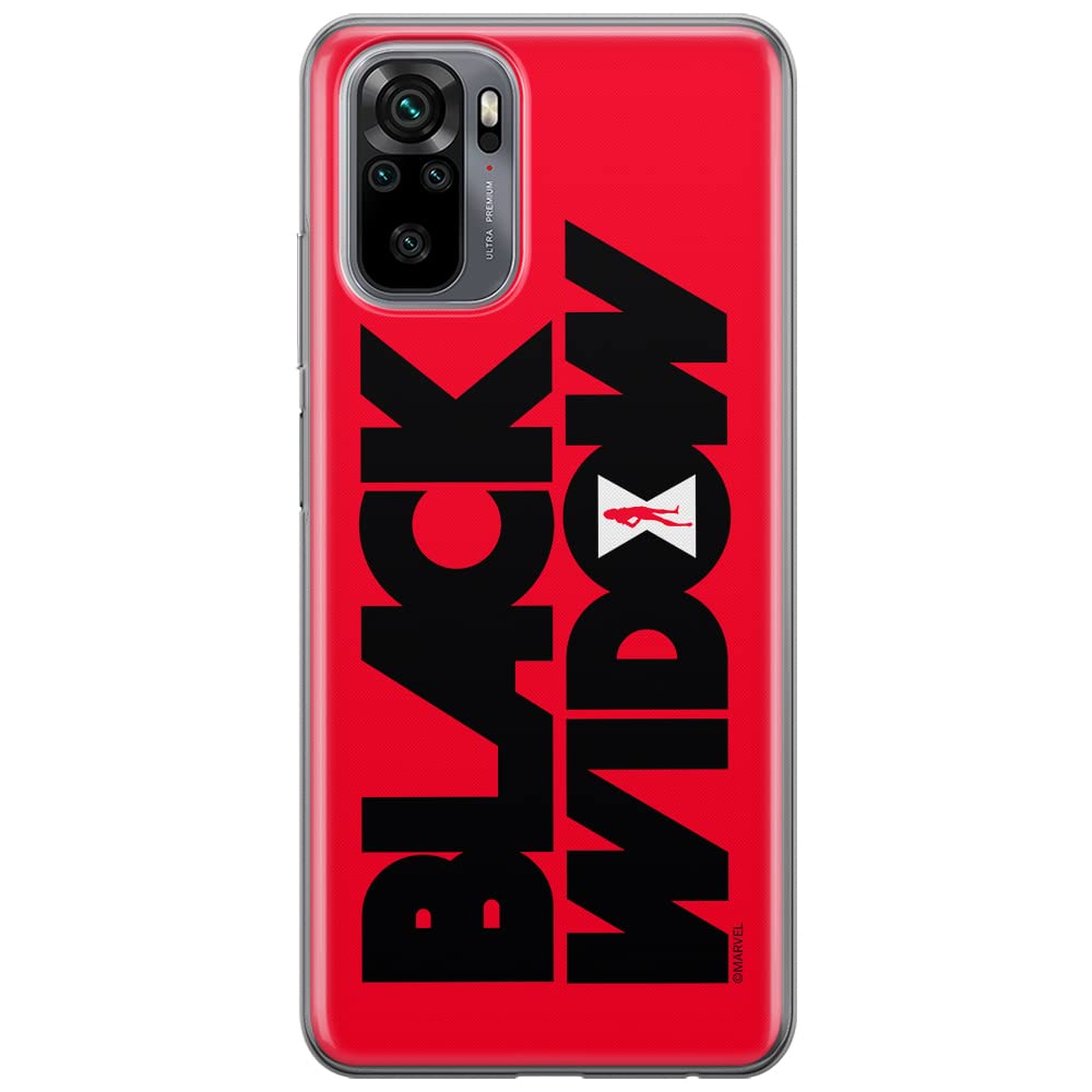 ERT GROUP mobile phone case for Xiaomi REDMI NOTE 10/ 10S original and officially Licensed Marvel pattern Black Widow 011 optimally adapted to the shape of the mobile phone, case made of TPU