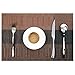 PVC Placemats, Stitching Stain Resistant Eat Mat Weaving Art for Table Heat Crossweave Woven Vinyl Insulation Non-Slip Placemat Set of 4 Piece