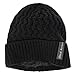 Novawo Winter Fleece Lined Beanie Hat Thick Skull Cap