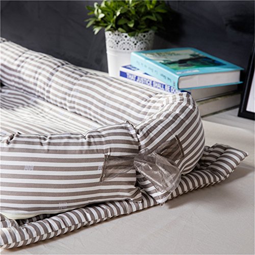 3 Abreeze+Bassinet+Grey+Striped+Lounger