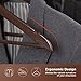 SONGMICS Wooden Hangers, 20-Pack Wood Coat Hangers with Shoulder Notches, Swivel Hook, Non-Slip for Jackets, Shirts, Suits, Brown and Silver UCRW05K-20