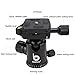BONFOTO B690A Portable Travel Tripod lightweight with 1/4” Quick Release Plate, 360° Ball Head And Bubble Level For Canon Nikon Sony DSLR Camera