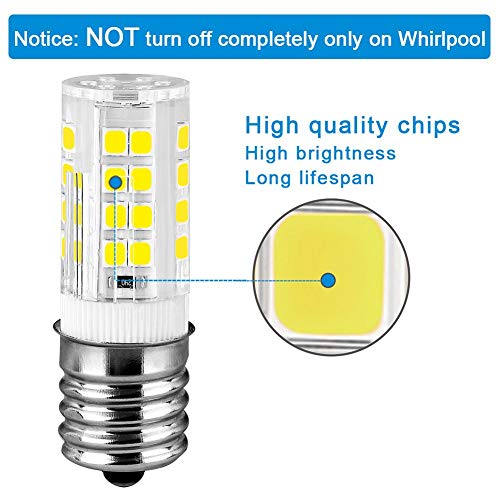 LUVVITT Ceramic E17 LED Bulb for Microwave Oven Appliance, 40W Halogen Bulb Equivalent, Daylight Whi - //medicalbooks.filipinodoctors.org