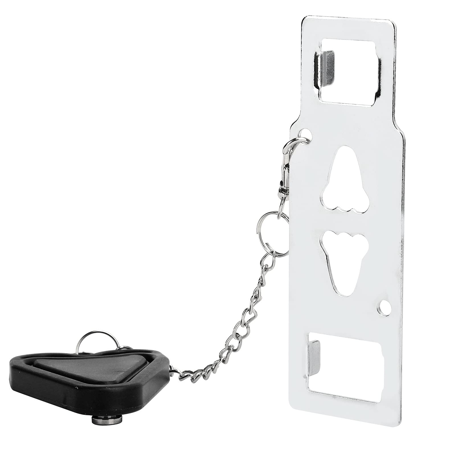 AUNMAS Portable Door Lock, Black Door Lock Security Devices Door Lock Security Devices for Traveling Hotel Home Apartment College