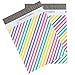 Inspired Mailers - Poly Mailers 10x13-100 Pack - Pastel Stripes - Mailing Bags - Cute Bags for Packaging - Shirt Packaging Bags - Packing Envelopes for Shipping