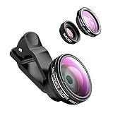 TaoTronics iPhone Lens Fisheye Lens Phone Camera Lens Clip Kit for Universal Smartphone
