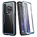 YOUMAKER Crystal Clear Case for Galaxy S9 5.8 inch, Full Body with Built-in Screen Protector Heavy Duty Protection Slim Fit Shockproof Rugged Cover for Samsung Galaxy S9 5.8 inch (2018) - Blue