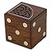 AMERINDIAN Wooden 5 Dice Set with Storage Box 20MM D6 Gaming Dice