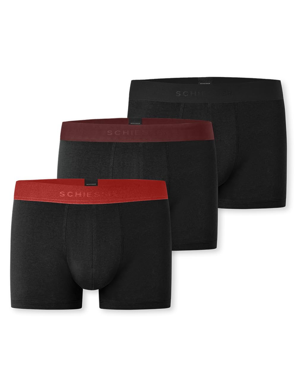 Schiesser Herren 3 Pack Boxershorts Bio Baumwolle Multipack - 95/5 Organic
