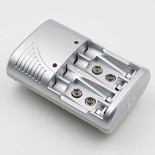3 in 1 Universal Smart Fast Automatic Charger for AA AAA 9V Ni-MH Ni-Cd Rechargeable Batteries with Retractable US Plug