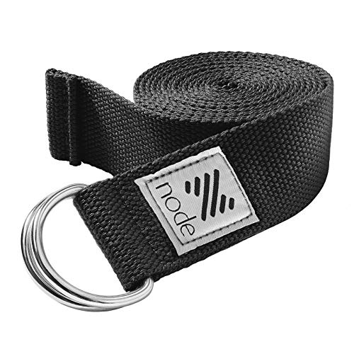 Node-Fitness-8-Premium-Woven-Cotton-Blend-Yoga-Strap-with-D-Ring-Buckle-for-Stretching